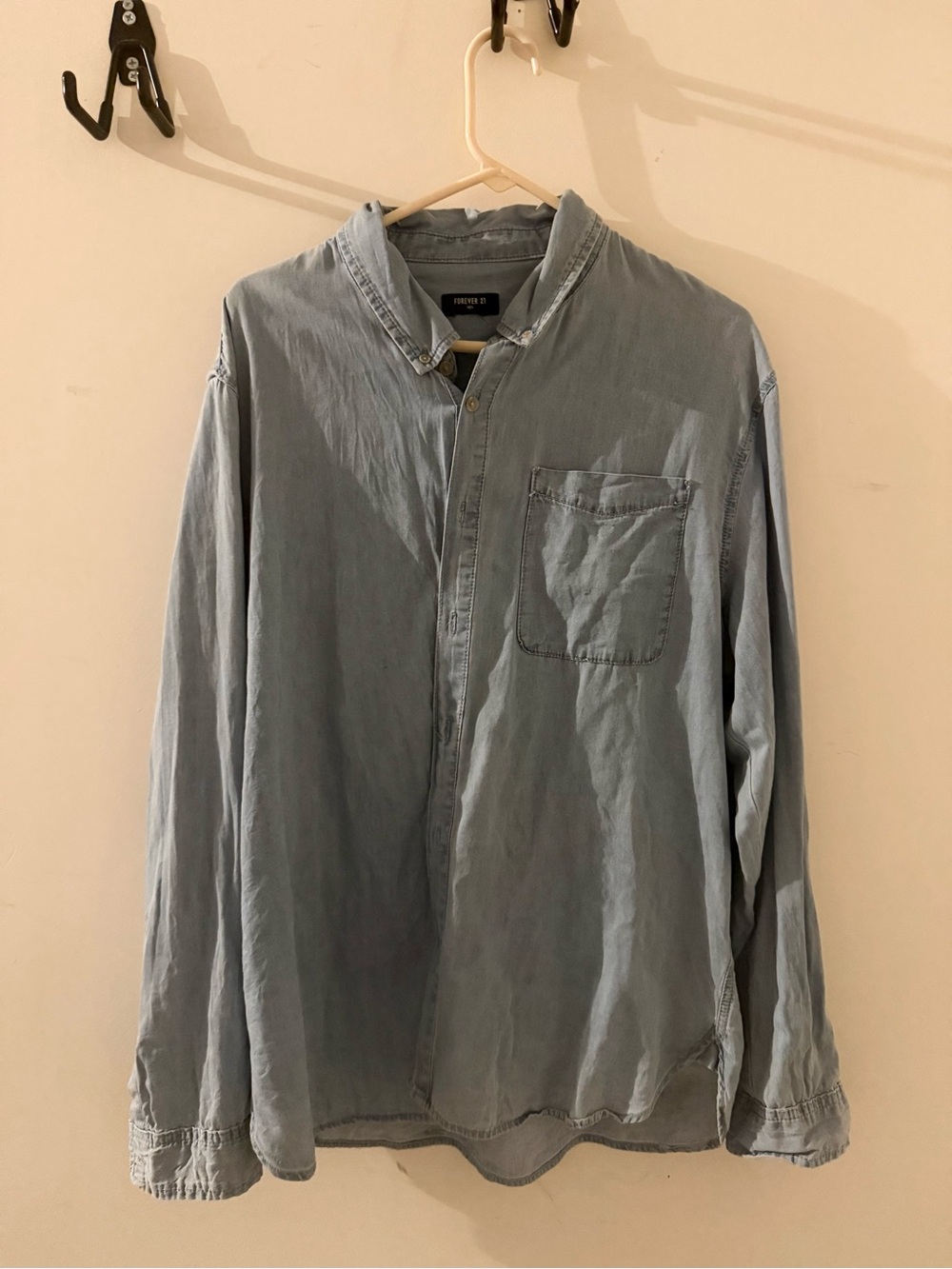 Forever 21 Light Blue Casual Button-Down Shirt